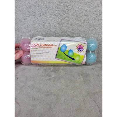 Walmart Color Changing Easter Eggs 12 Count Sun Activated UV Sensitive Pastel