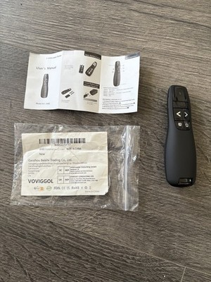 Slim Wireless Presenter Remote Clicker für PowerPoint Präsentation Fernbedienung schwarz