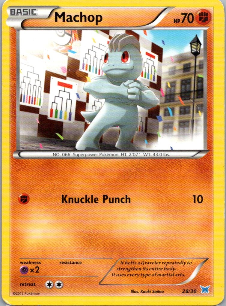 Pokemon TCG Machop 28/30 XY trainer Kit Latios MP