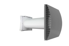 Fantronix 100mm (4”) Passive Wall Air Intake Vent Grille Kit with Filter Grey 