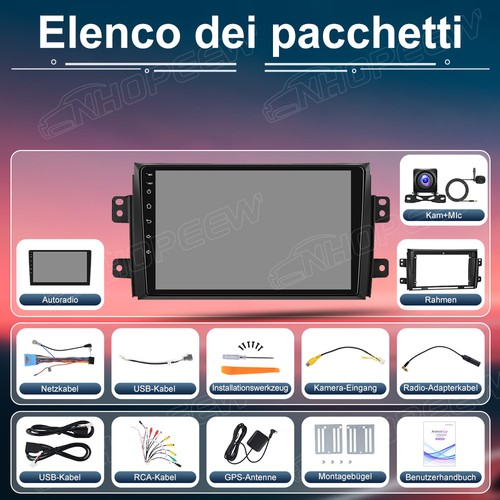 4+64GB Android 15 Apple Carplay Autoradio GPS Navi Wifi Für SUZUKI SX4 2006-2013 - Bild 15 von 16