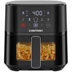 Compact 4 QT Air Fryer - Hi-Fry Technology, Easy View Window
