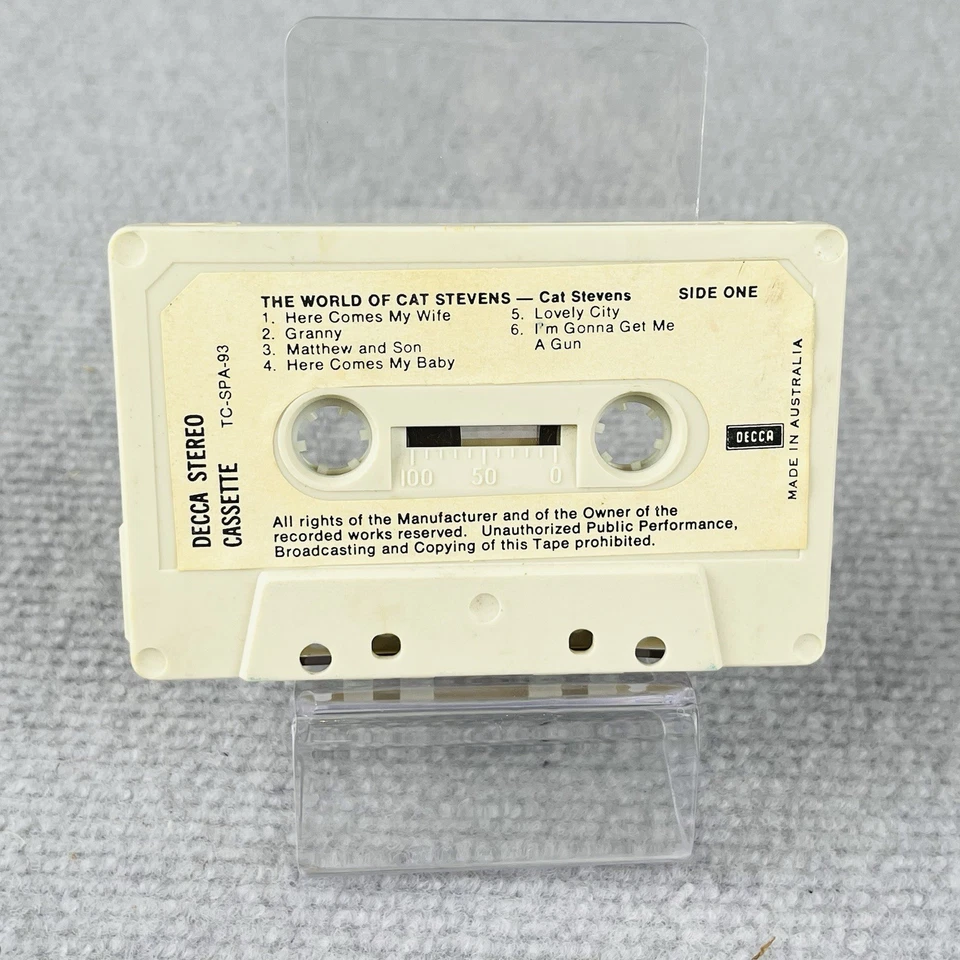 Cat Stevens – The World of Cat Stevens Cassette Tape Decca TC-SPA-93 Australia - Image 3 of 4