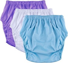 2 PCS Adult Washable Incontinence Underwear Diaper Pants Leak-proof Reusable