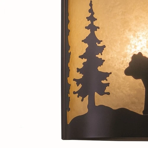 Bozeman 1-Light Wall Sconce in Rustic and Flush Style 11 Inch Tall and 8 Inches - Picture 2 of 5