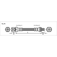 Metzger 4114730 Bremsschlauch FüR Saab Opel Astra Vectra 9 3 900 J89 T92 YS3D