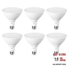 PAR38 LED Flood Light Bulbs Outdoor, 3000K Warm Glow, 13W, 6 Pack Soft White