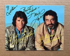 Michael Landon (1936-1991) signed autographed 5 1/2&rdquo; X 7&rdquo; Highway to Heaven.