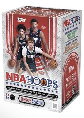 2025-26 TOPPS HOOPS Basketball VALUE BOX (56 Cards) NBA New Sealed