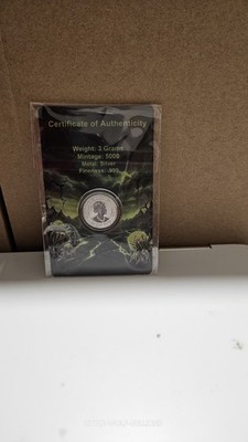 2026 Zombie Kookaburra Edition 3g .999 Colorized Silver Mintage