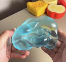 Squishy Green Apple Stress Ball - Soft Fidget Toy for ADHD Autism Relief