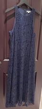 Whistles Navy Lace Evening Maxi Dress, Size 16
