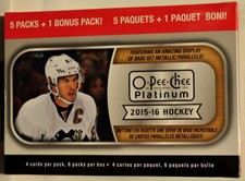 2015-16 O Pee Chee Platinum Hockey Box: New/Factory Sealed