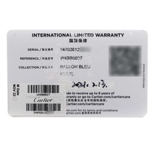 Cartier Ballon Bleu Lucky Clouds 33 Steel Diamond Ladies Watch W4BB0027 Card 8