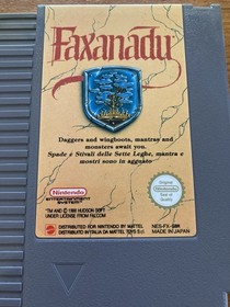 NES ~ FAXANADU ~ Nintendo Game NES-FX-GBR Game Cart Sleeve Inst Boxed Pal