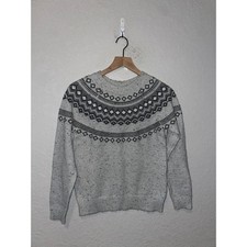 Women's Original Weatherproof Vintage Sweater Gray Outerwear Women XS X-Small