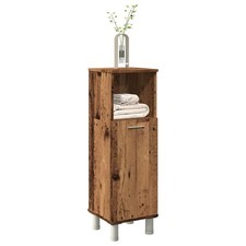 vidaXL Mobile da Bagno Legno Antico 30x30x95 cm in Legno Multistrato