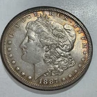 1887-S Morgan Dollar in slider uncirculated