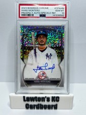 2023 Bowman Chrome - Prospect Autographs Hans Montero #CPA-HM Speckle Refractor