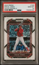 Druw Jones 2023 Panini Prizm White Sparkle SSP Arizona Diamondbacks PSA 10 POP 1