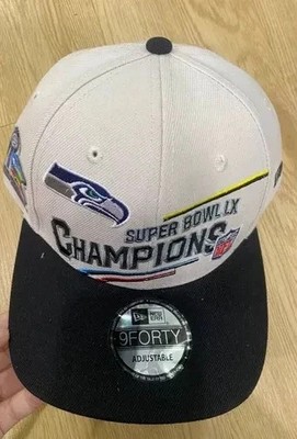 NEW !!! Seattle Seahawks Super Bowl 60 LX Champions Snapback Football Hat