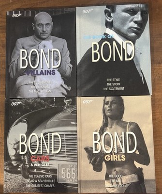2010 DK James Bond 007 hardcover series Bond, Girls, Cars, Villains EXCELLENT