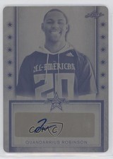 2020 Leaf Metal US Army All-American Bowl Tour 1/1 Quandarrius Robinson Auto k4s