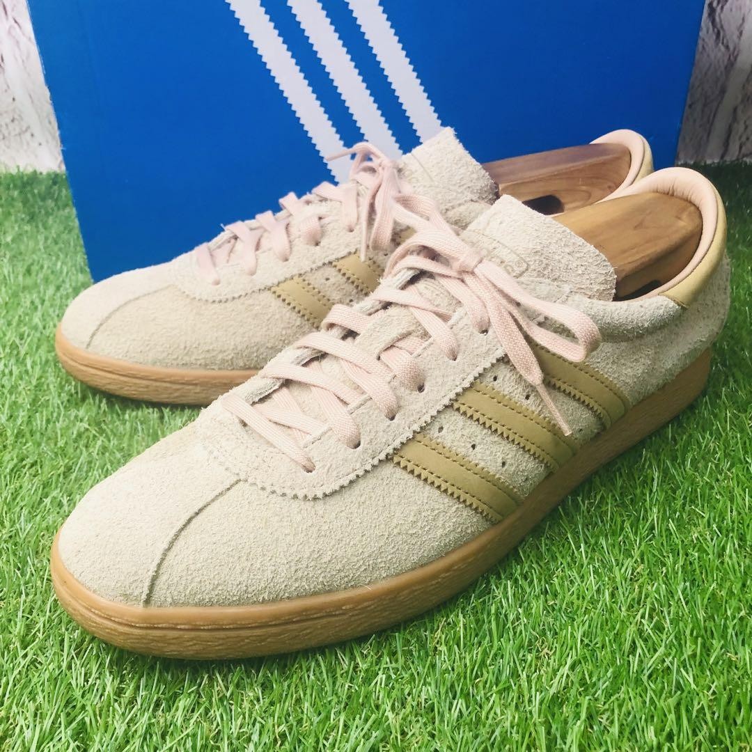 SAOLA Adidas Sneakers Uomo Tobacco Lux Pelle 10.5 US Suola Spessa Usate