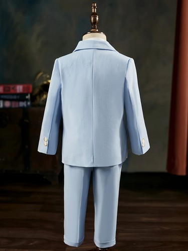 Boys Wedding Outfit Set Kids Formal Performance Blazer Suit Party Costume - Picture 2 of 21