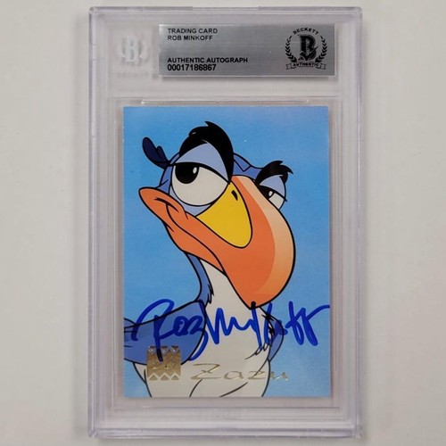 Rob Minkoff signed 1995 Panini Disney Lion King Zazu card auto ~ Beckett BAS - 第 1/2 張圖片