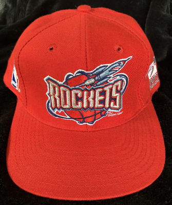 VTG 90s HOUSTON ROCKETS Snapback Cap Hat SPORTS