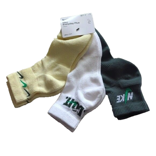 Nike Men's 3-pack Everyday Plus Cushion Ankle Training Socks Men 8-12 Wmn 10-13