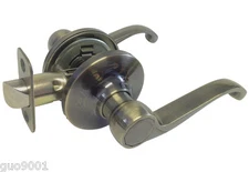 New Passage Antique Brass Levers Handle Door Locks Hall way Closet Knobs No Lock