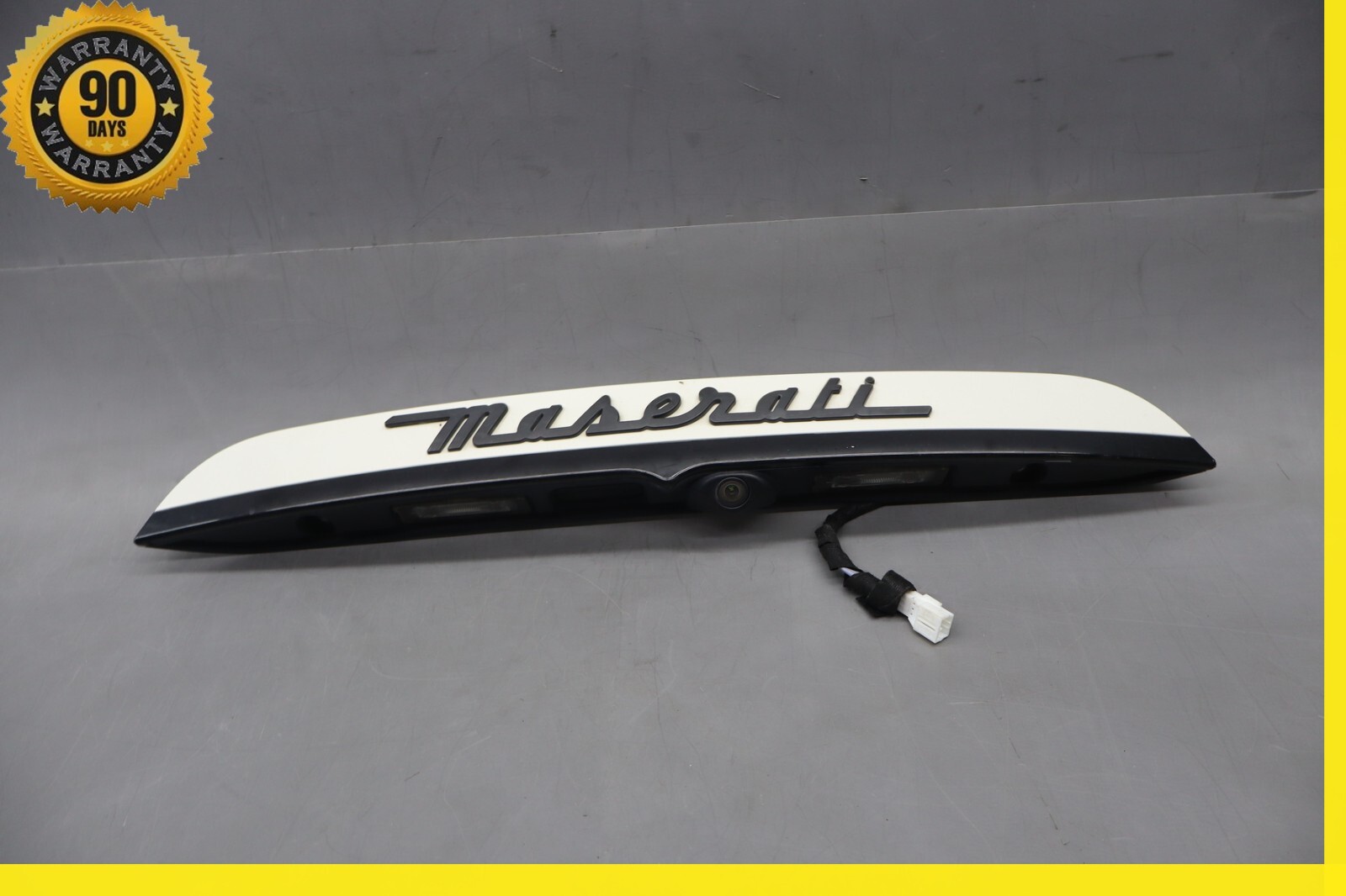 14-17 Maserati Ghibli Rear Trunk Lid Parking Camera Trim Panel Assembly Oem