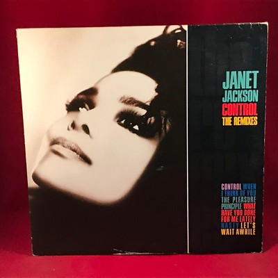 JANET JACKSON Control The Remixes 1987 UK vinyl LP  INNER A&M Nasty record B