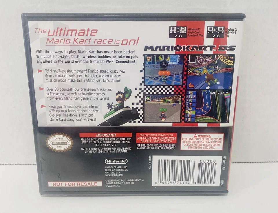 Mario Kart Nintendo DS BRAND NEW - FACTORY SEALED Not For Resale NFR Authentic - Image 2 of 4