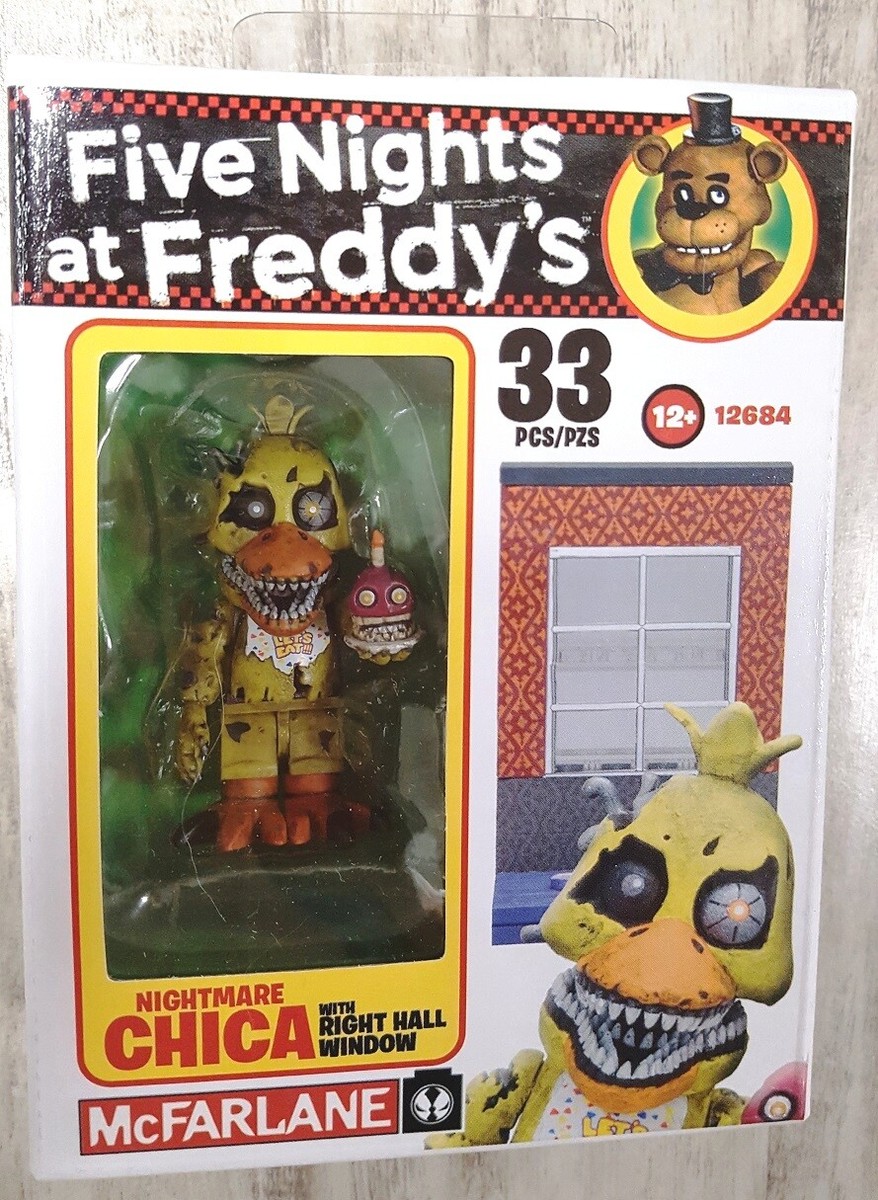 FNAF Micro Construction Set #2 RIGHT HALL WINDOW + Nightmare CHICA