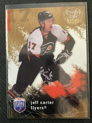 Jeff Carter 2007-08 UD Be A Player Player's Club Gold Parallel Card #93/99