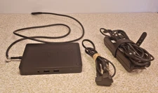 Dell WD15 K17A Docking Station K17A001 Black with 90W AC Adapter WORKS
