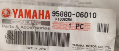 Yamaha WR450, XVS950 Flange Bolt NOS 95880-06010 Qty. 2 (L-3789