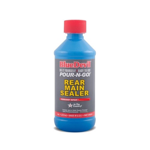 BLUE DEVIL REAR MAIN SEALER 8OZ Permanently Stop Rear Main Seal Leaks