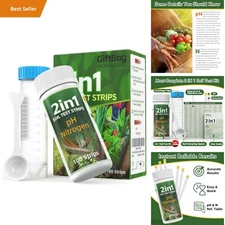 Soil Test Kit 100 Strips pH Nitrogen Tester for Garden Farm Plant Care