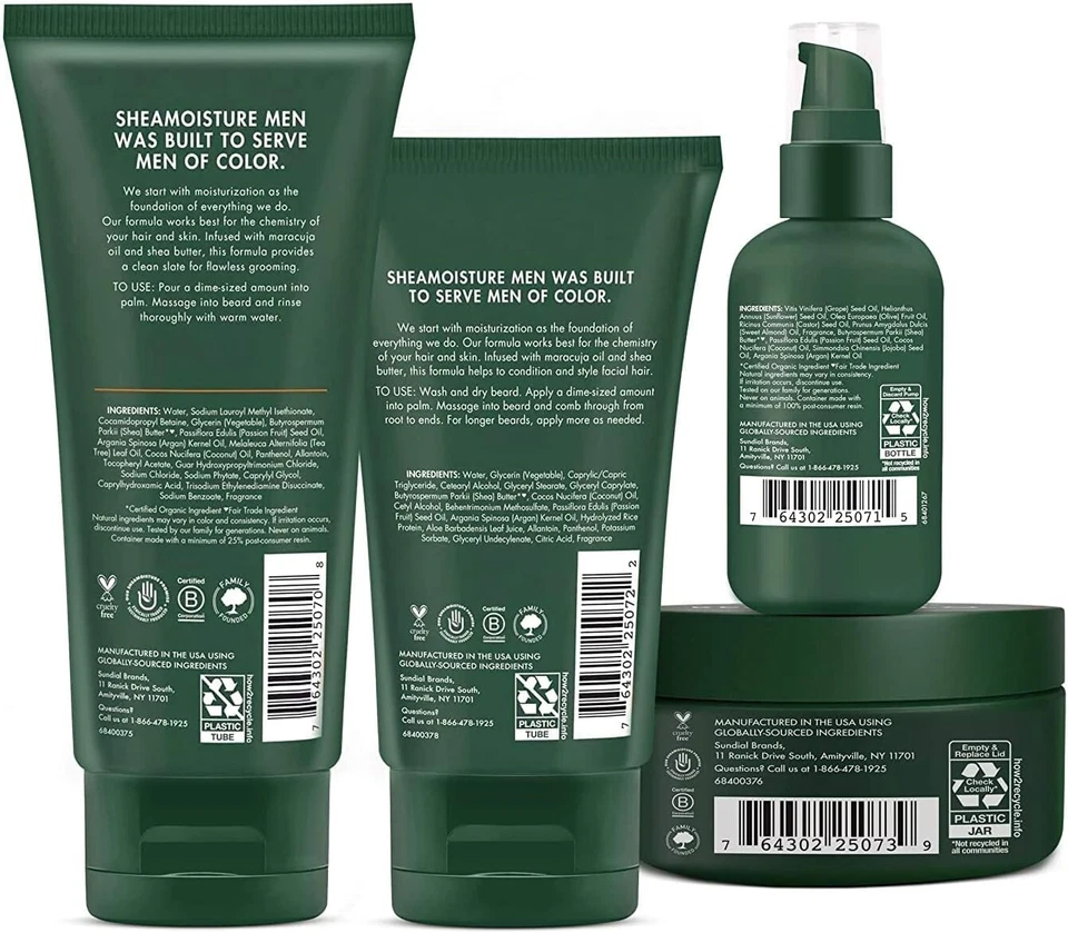 SheaMoisture Complete Beard Styling Set - Maracuja & Shea Oils x 4 - Image 3 of 4