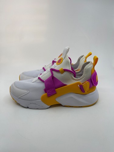 Nike Mujer Talla 10 Air Huarache City Bajo Blanco Fucsia Tenis Zapatos - Imagen 6 de 24