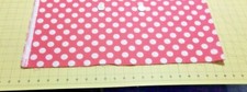 LG Polka Dots White on Magenta Fat Quarter 18 inches X 22 inches-Cotton