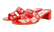 PRADA Lackleder Slides Pantoletten Sandalen -...