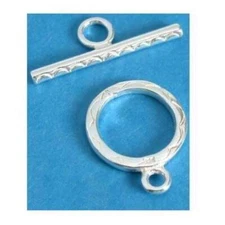 Sterling Silver Toggle Clasp Bracelet Necklace Chain