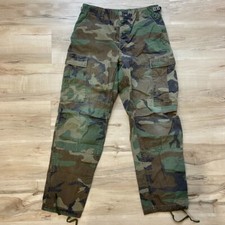 90s Army Camouflage Vintage Cargo Pant size Small 27"to31" W Military Combat 24