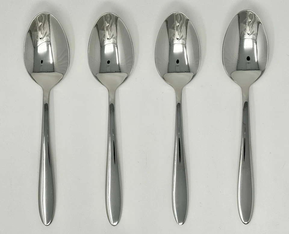 Oneida Mooncrest Set of 4 Dinner / Oval Bowl Soup Spoons 7 1/8"