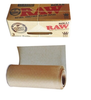 2 x RAW Classic Rolls Slim 3m Länge Long Papers 